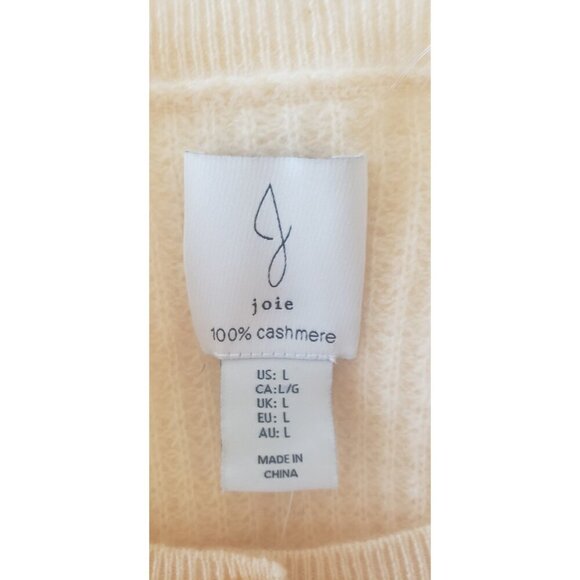 NWT JOEI 100% CASHMERE HENLEY SWEATER SHORT SLEEVE YELLOW LARGE - Picture 8 of 8